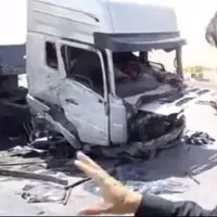 مصدوم شدن 6 نفر بر اثر انحراف تریلر در آزادراه کرج-قزوین