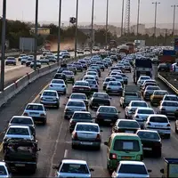 ترافیک سنگین در محور قزوین - کرج