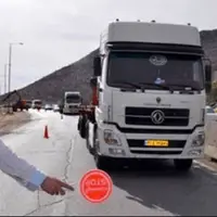 ممنوعیت تردد کامیون در محور زنجان به اردبیل