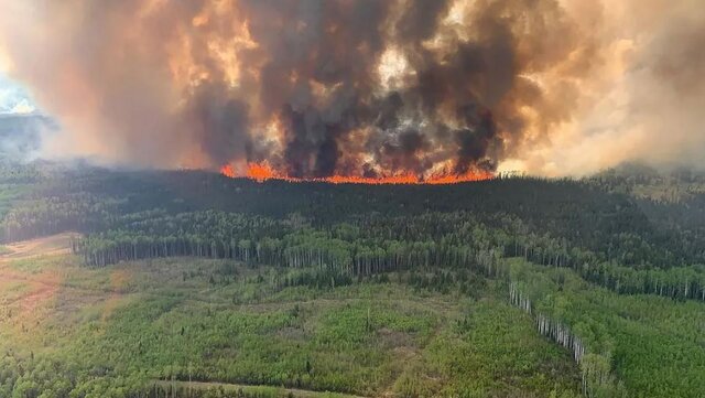 بزرگترین آتش‌سوزی طبیعی‌ در شرق کانادا؛ 50 ساختمان خاکستر شد