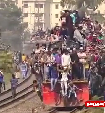 نحوه عجیب استفاده از راه‌آهن در بنگلادش!