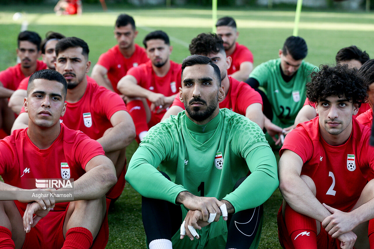 تمرین تیم فوتبال امید ایران