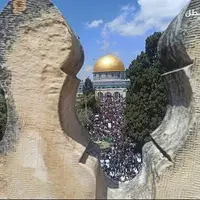 برگزاری نماز جمعه مسجدالاقصی با حضور ۵۰ هزار فلسطینی