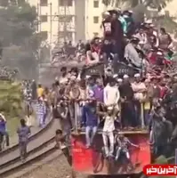 نحوه عجیب استفاده از راه‌آهن در بنگلادش!