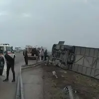 واژگونی اتوبوس قوچان-تهران در سمنان؛ ۲۹ نفر مصدوم شدند
