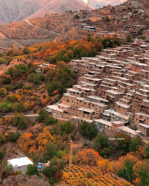 روستای پلکانی ژیوار در دل کوهستان ایران
