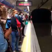 غرق شدن متروی شهر مادرید به خاطر بارش شدید باران!