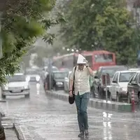 افزایش رگبار باران در ۱۰ استان کشور