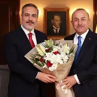 تودیع چاووش‌اوغلو و معارفه فیدان در وزارت خارجه ترکیه