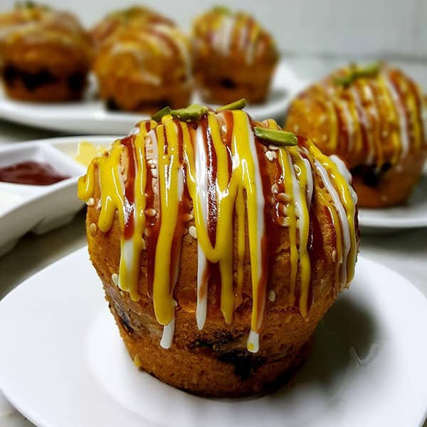 مافین گوشت چرخ کرده خوشمزه به روش خانگی