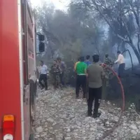 مهار آتش‌سوزی جنگل‌ها و مراتع پلیس‌راه یاسوج-اصفهان