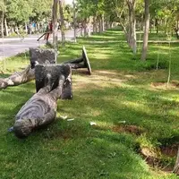 سقوط مجسمه در اراک جان نوجوانی را گرفت