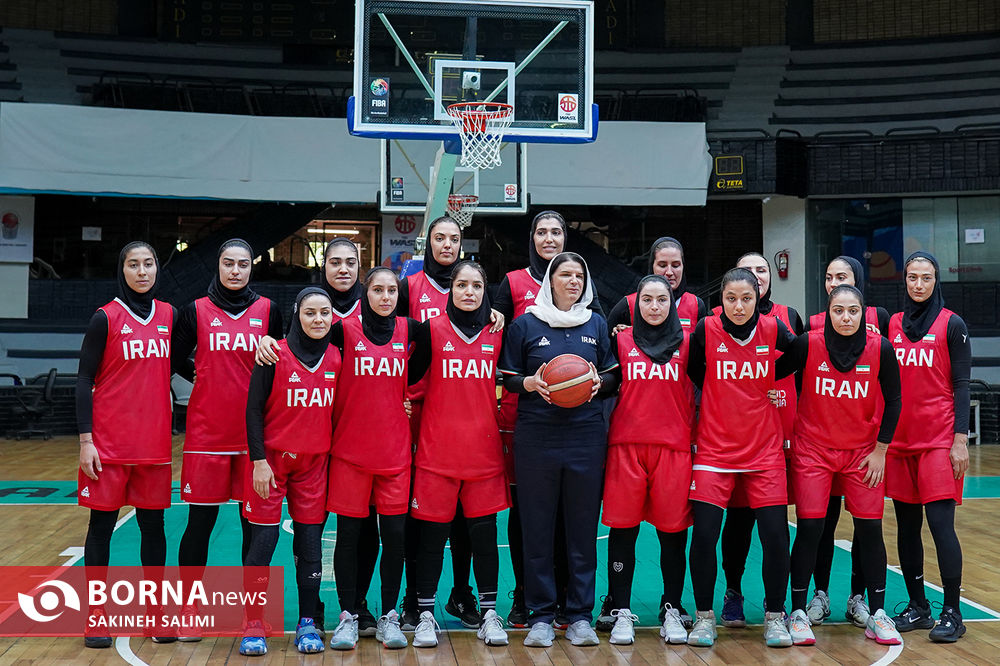تمرین تیم ملی بسکتبال دختران