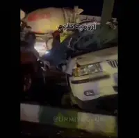 ویدئو/ برخورد شدید سمند با تیر چراغ در ارومیه