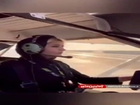 ویدئو پرواز خلبان زن ایرانی با هواپیمای شخصی‌اش