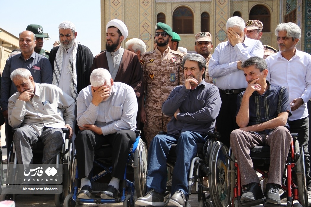 آیین تشییع پیکر «شهید بازیار» در شیراز