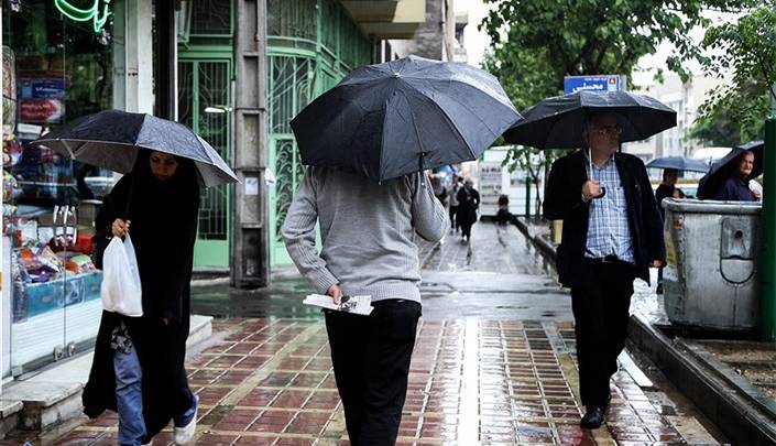 رگبار پراکنده بهاری در استان قزوین