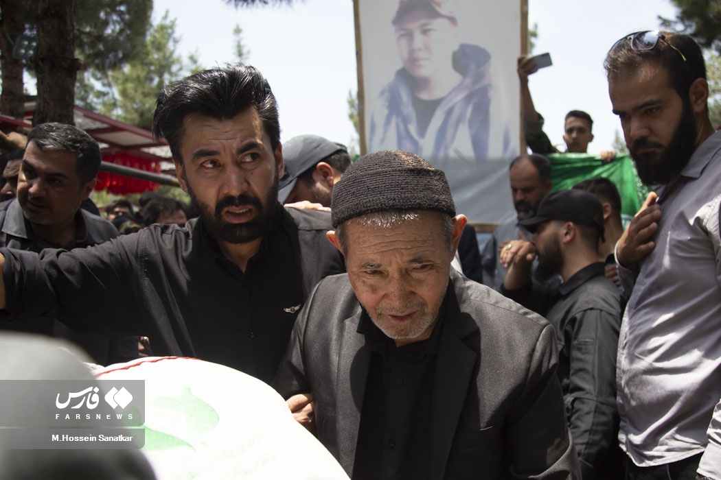 عکس/ بازگشت پیکر جوان ترین شهید مدافع حرم تیپ فاطمیون پس از 8 سال