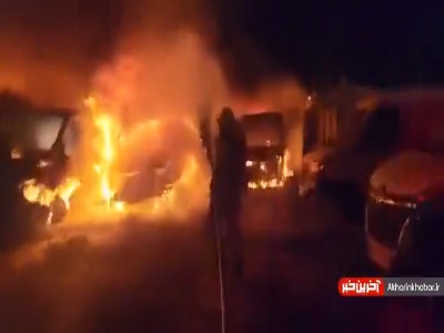 آتش‌سوزی در مرکزی تجاری در فلسطین اشغالی