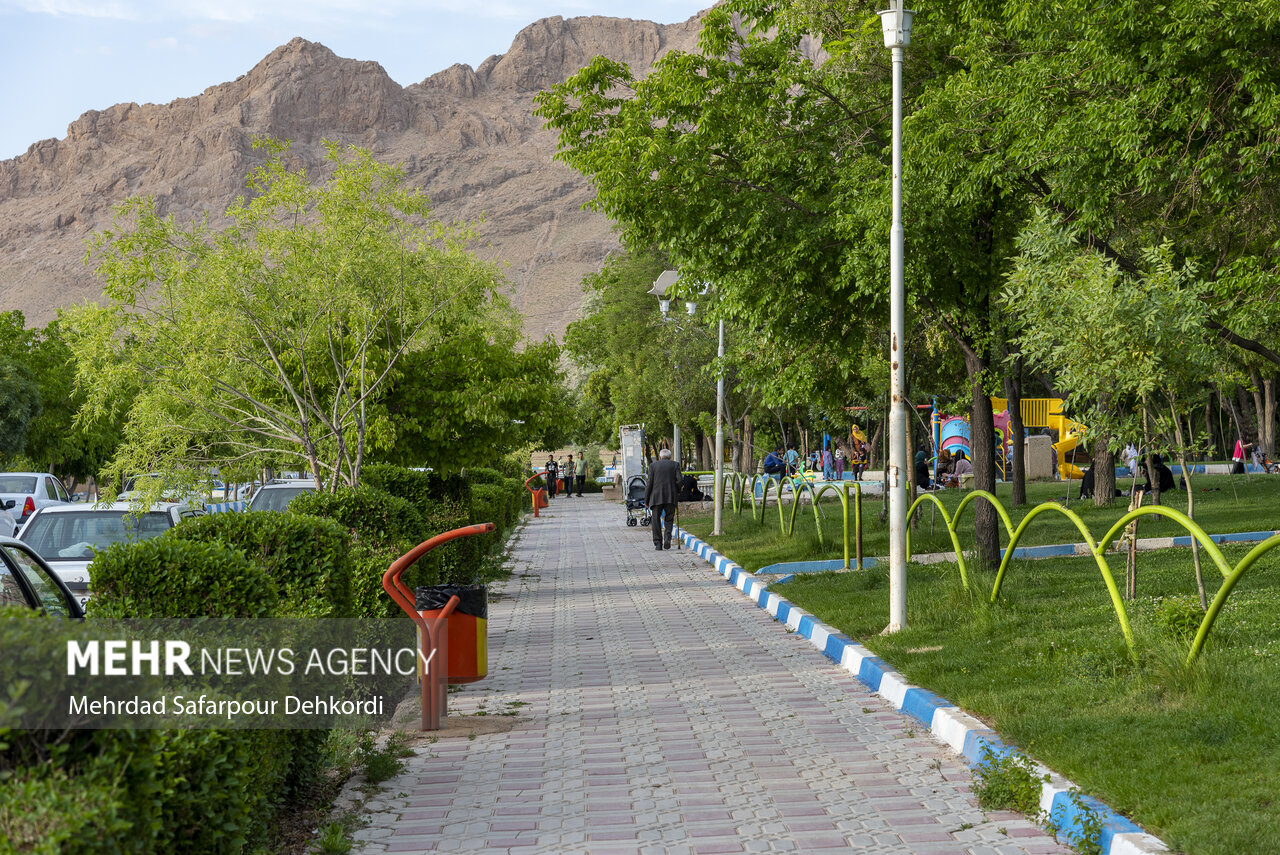 پارک قدیمی سرچشمه فرخ شهر در چهارمحال و بختیاری