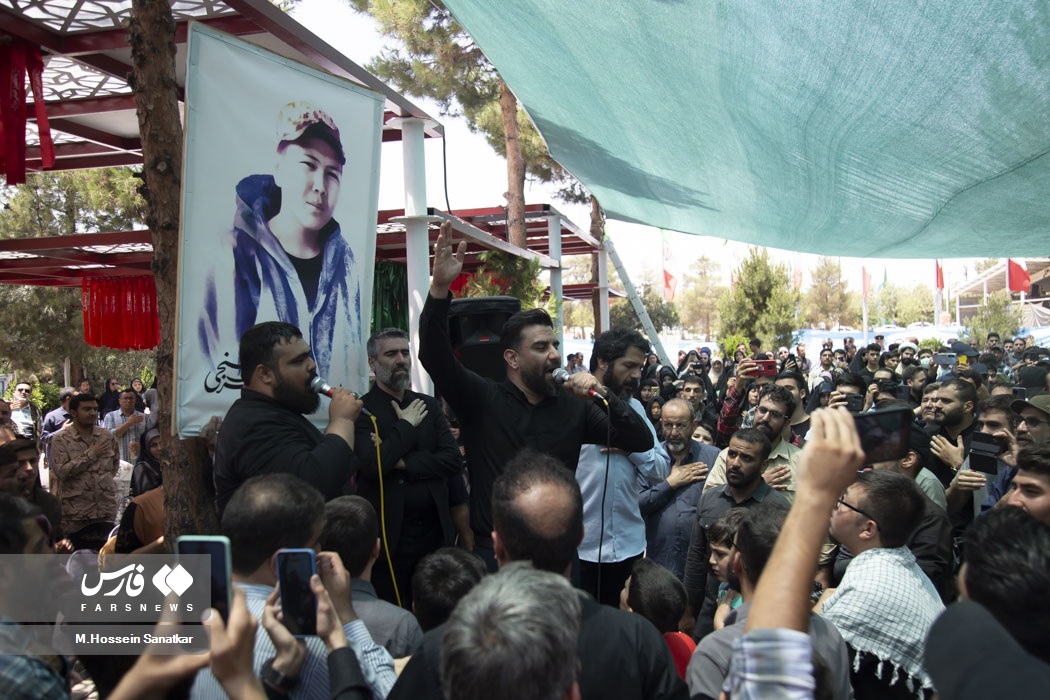 عکس/ بازگشت پیکر جوان ترین شهید مدافع حرم تیپ فاطمیون پس از 8 سال