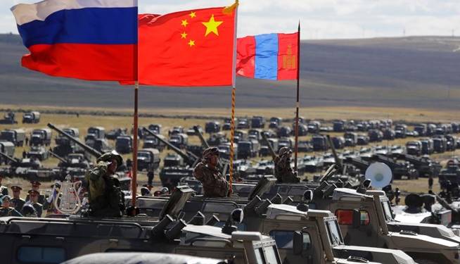 حضور ارتش روسیه در رزمایش چین