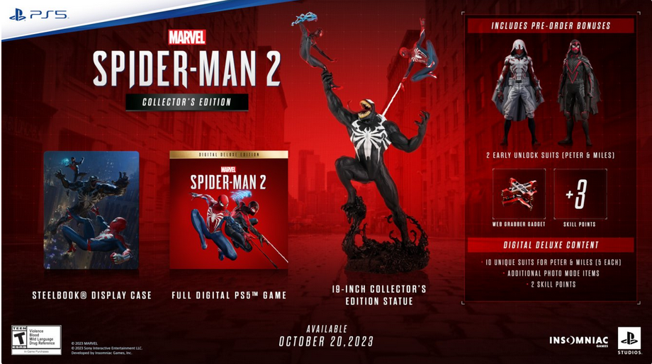 نسخه کالکتور و دیلاکس بازی Marvel’s Spider-Man 2 معرفی شد