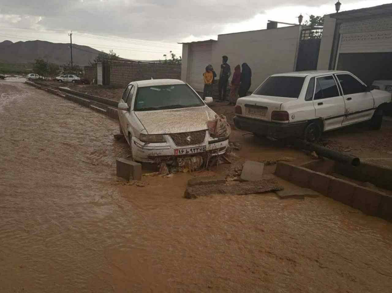 تصاویری از وقوع سیل در «کوهبنان» کرمان