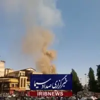فیلمی از لحظات ابتدایی آتش‌سوزی در بخشی از بازار تجریش