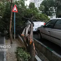 خسارت طوفان شدید در تهران