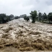 سیل وحشتناک در مجن شاهرود