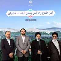 رئیس‌جمهور در مراسم افتتاح راه آهن بستان آباد-تبریز: خیلی خوشحالم