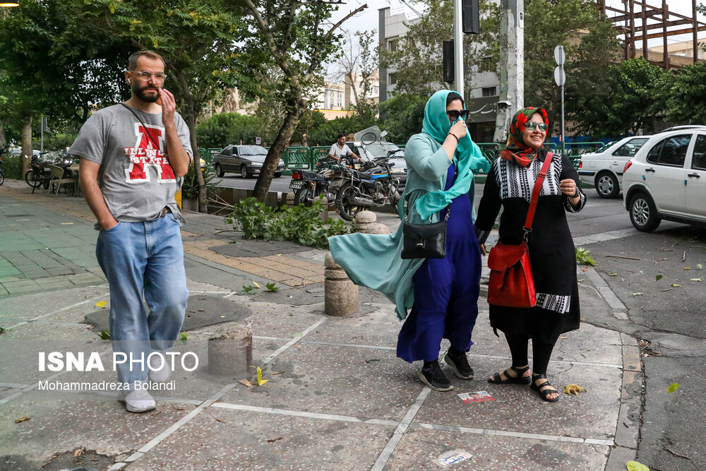 خسارت طوفان شدید در تهران