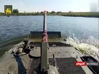 تانک اوکراینی یک ماهی صید کرد!