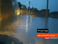 آبگرفتگی معابر و محلات حاشیه شهر بجنورد