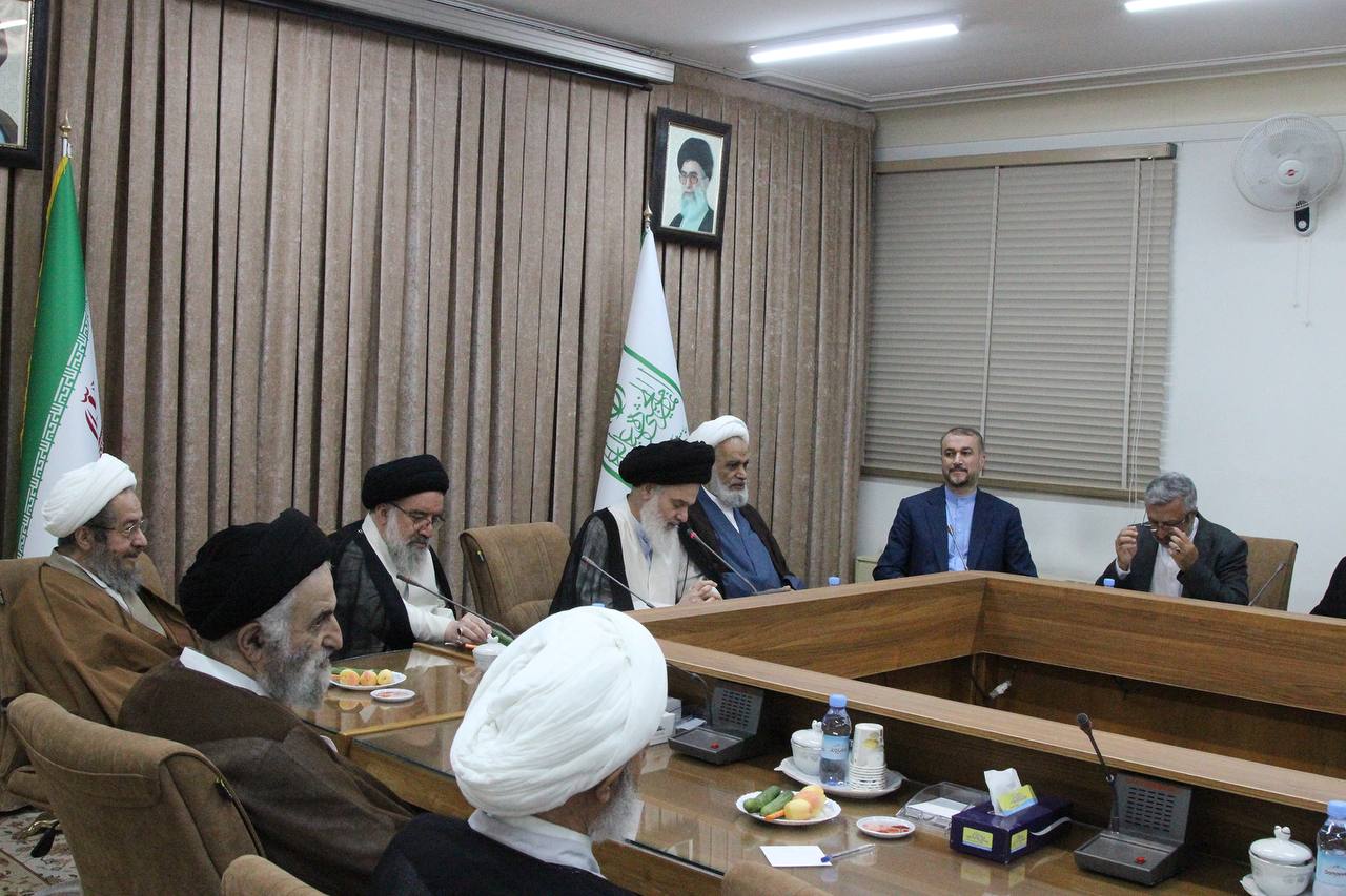 تشریح روند روابط خارجی از سوی امیرعبداللهیان در جمع اعضای شورای عالی جامعه مدرسین