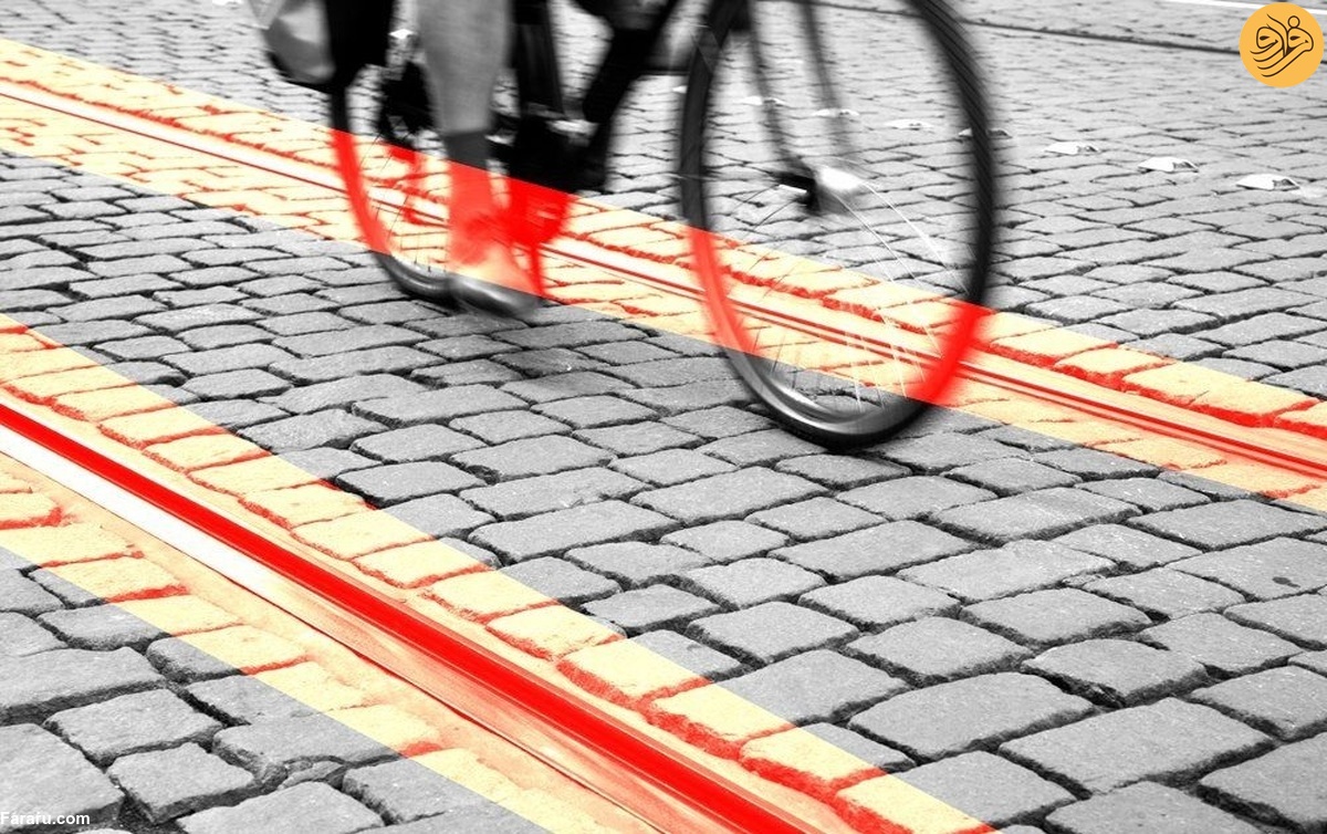 تصادف مرگبار دوچرخه سوار با تراموا