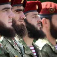 فریاد «الله اکبر» جنگجویان چچنی در مسیر روستوف برای حمایت از پوتین