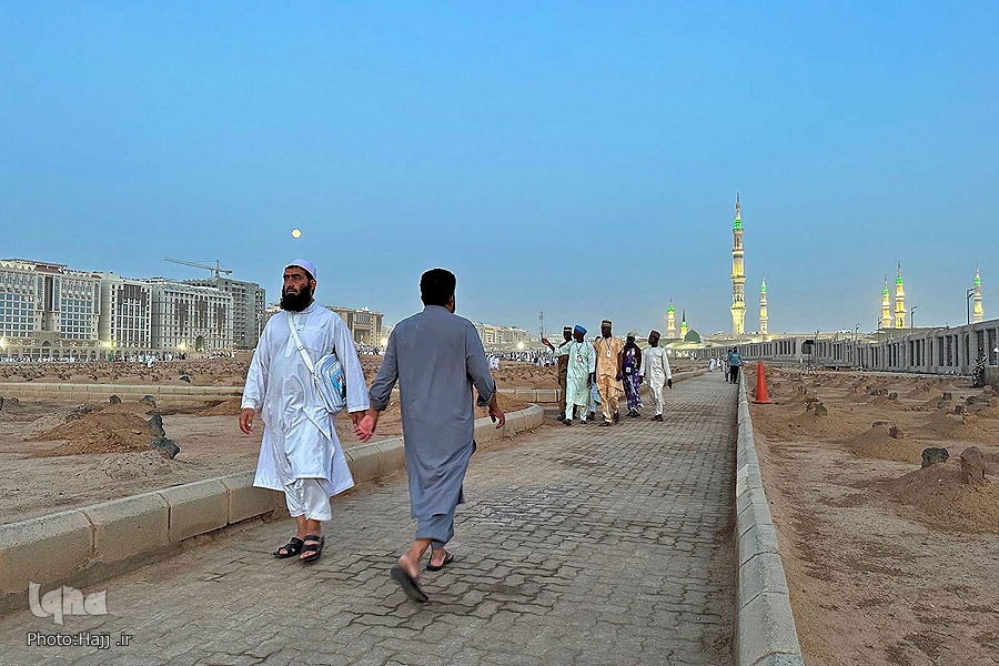 زائران بین‌المللی مدینه پیش از اعزام به مکه