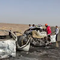 پنج سرنشین حادثه رانندگی ریگان - ایرانشهر در آتش سوختند