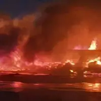 ویدئو/ مهار آتش‌سوزی ۳ سوله لوازم یدکی در کهریزک