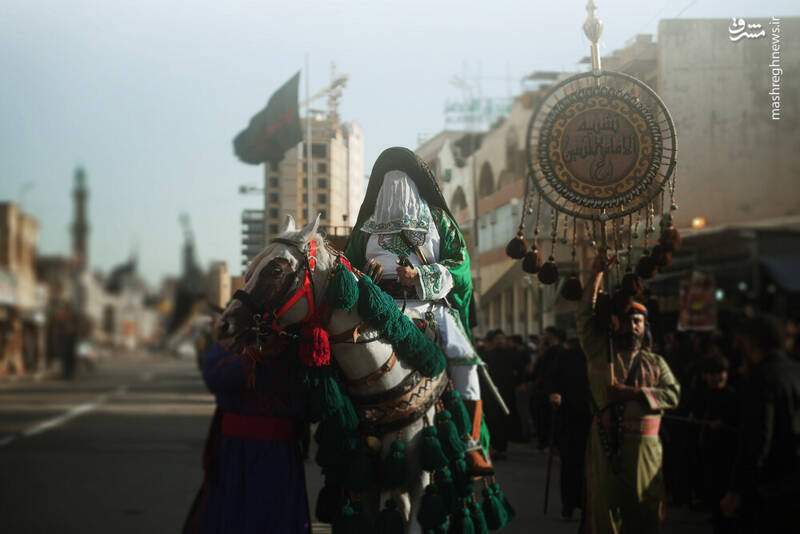 عکس/ ورود نمادین کاروان سیدالشهدا به کربلا