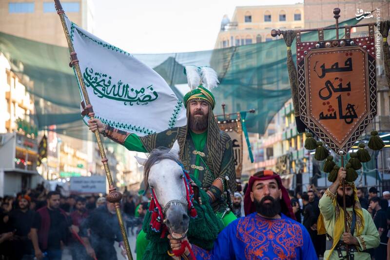 عکس/ ورود نمادین کاروان سیدالشهدا به کربلا