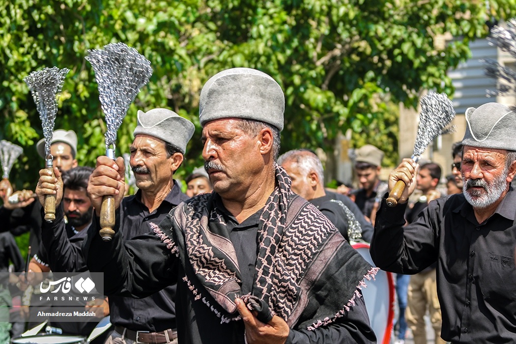 عکس/ مراسم عزاداری عشایر قشقایی در تاسوعای حسینی