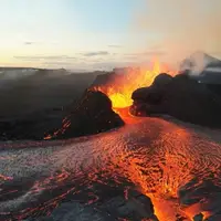 فیلمی دیدنی از فوران گدازه‌های آتشفشان