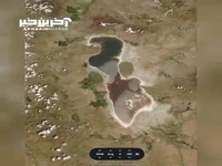 تصاویر تابستانه دریاچه ارومیه از سال ۱۳۸۰ تاکنون