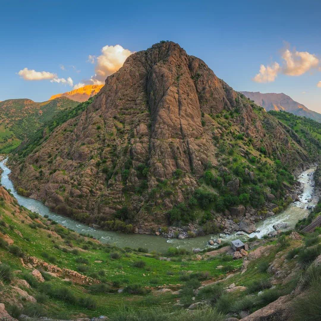 نمایی زیبا از رودخانه سزار در لرستان 