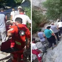 نجات مرد ۳۷ ساله از ارتفاعات طارم‌سفلی در قزوین
