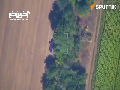 تصاویری از انهدام هویتزر زرهی "پالادین" شبه نظامیان اوکراینی