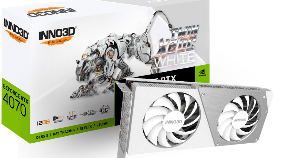 Inno3D کارت گرافیک GeForce RTX 4070 Twin X2 خود را با کانکتور برق مخفی عرضه کرد